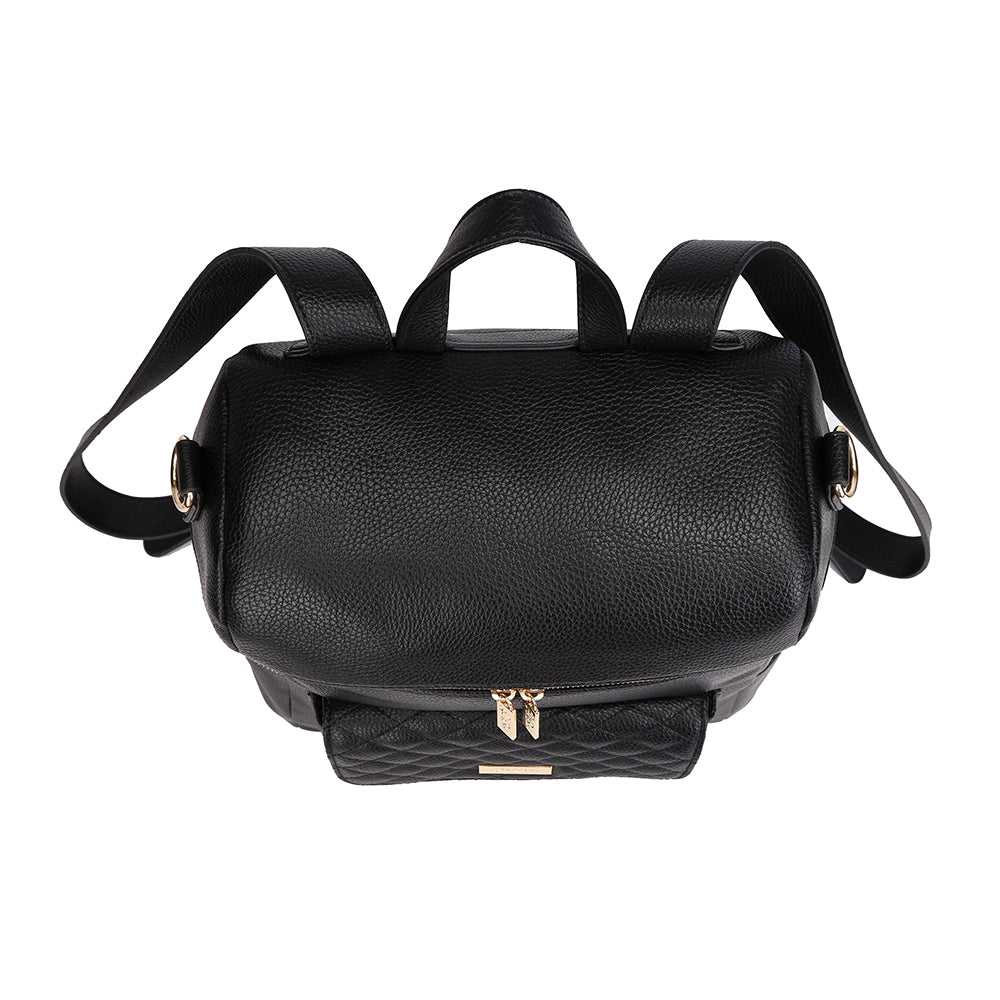 Monaco Diaper Bag Ebony Black Luli Bebe