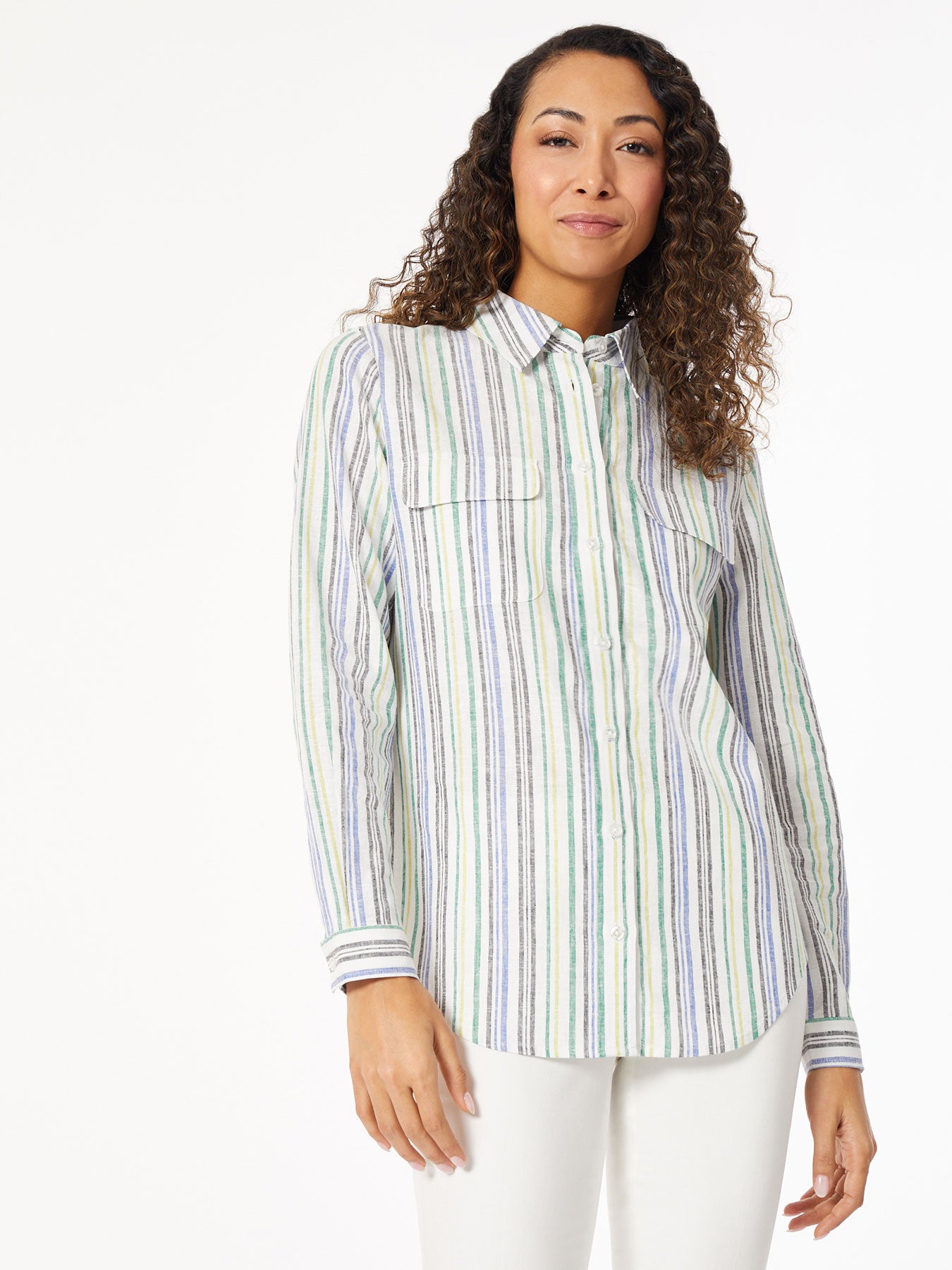 Striped Utility Blouse