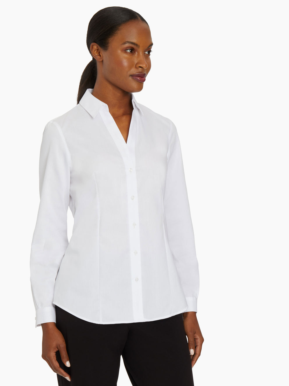 Easy-Care Button-Up Shirt – Jones New York