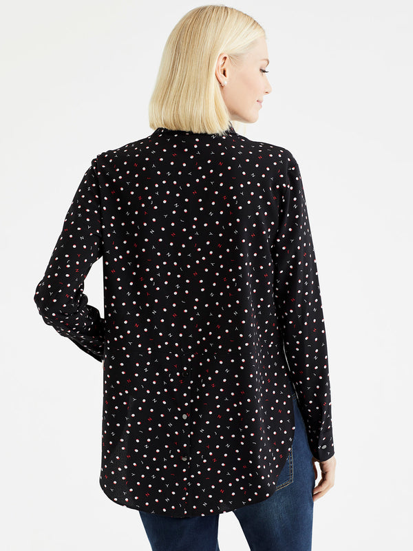 Women's Printed Button-Front Blouse – Jones New York