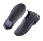 ZAPPY Women's & Girls Slip on Elastic Sock Breathable Walking Shoes (D Grey)