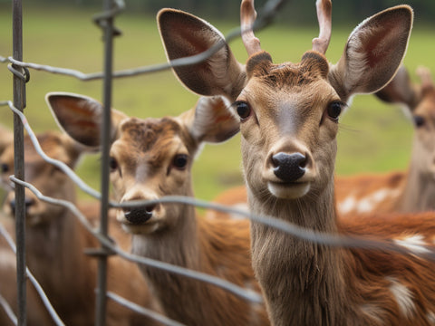 the-deer-are-blocked-outside-the-fence