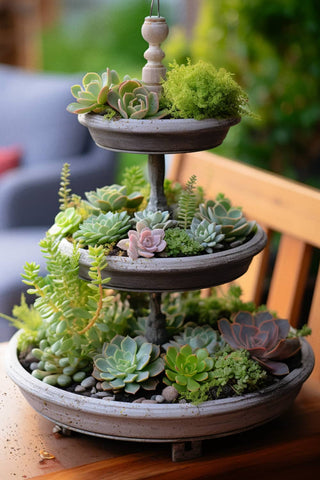 succulent-cupcake-stand-for-centerpiece