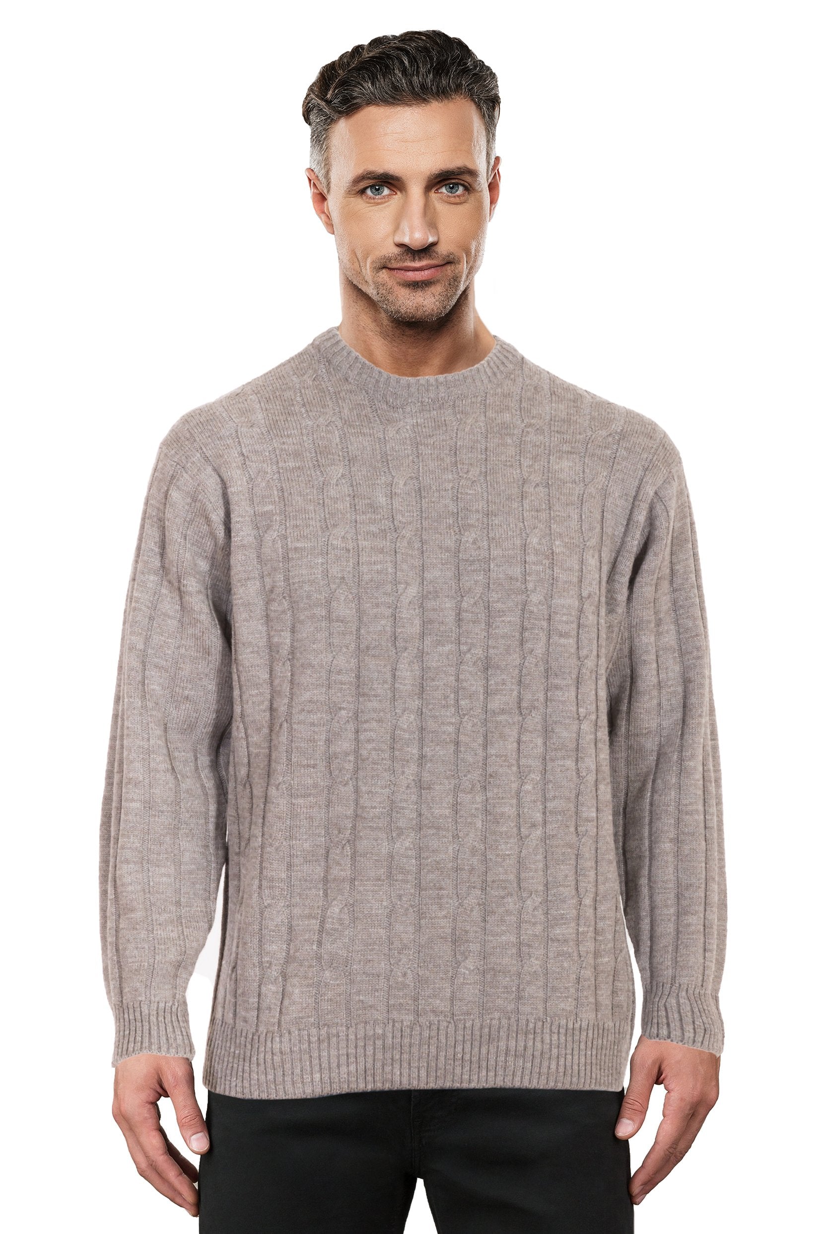 Sable Cable Crew Neck Jumper for Sale - Sweaters Australia