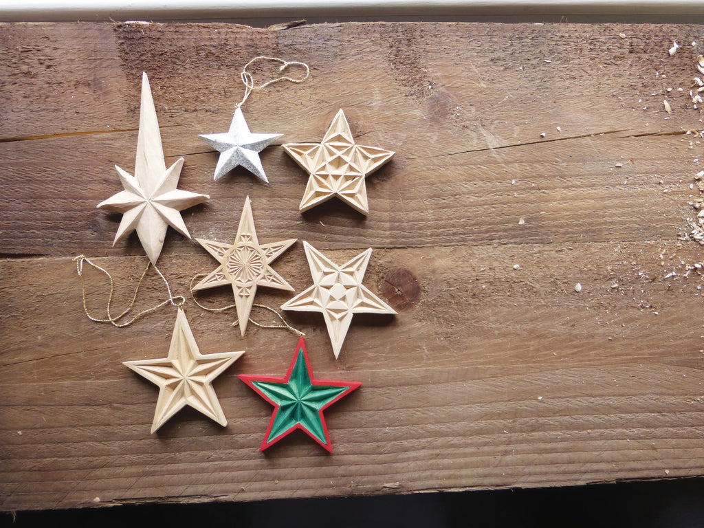 Wooden Stars for Christmas