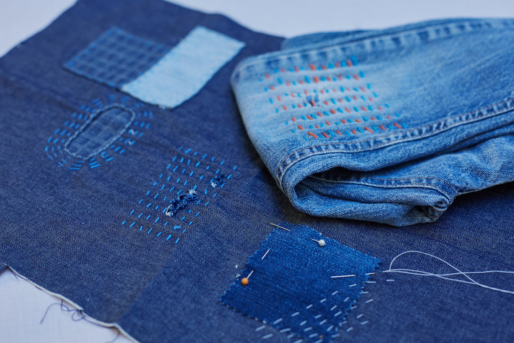 Sashiko Stitched Denim by Barley Massey of Fabrications