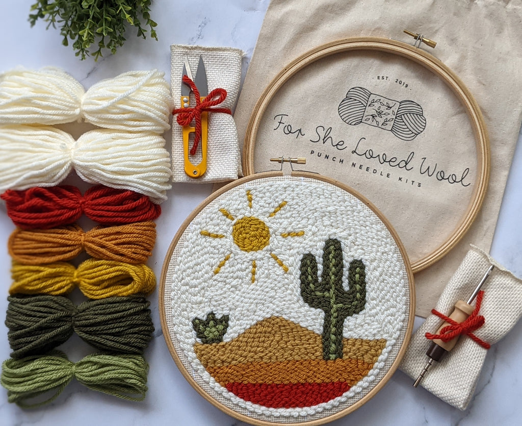 embroidery punch needle kit