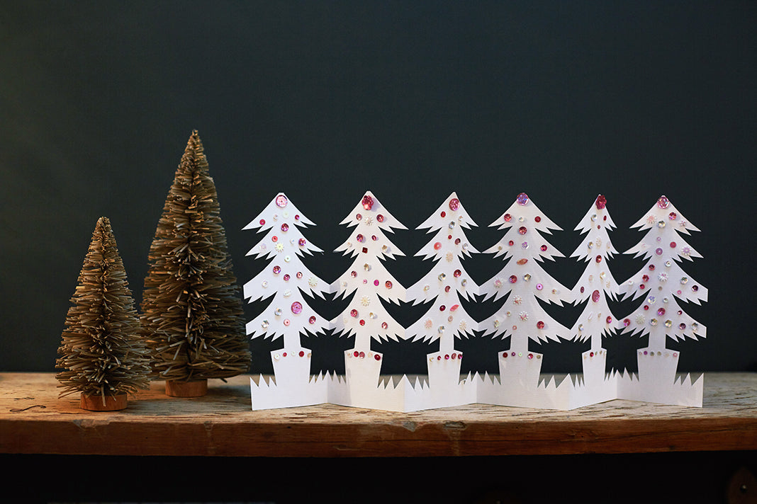 how to make paper garland for christmas tree