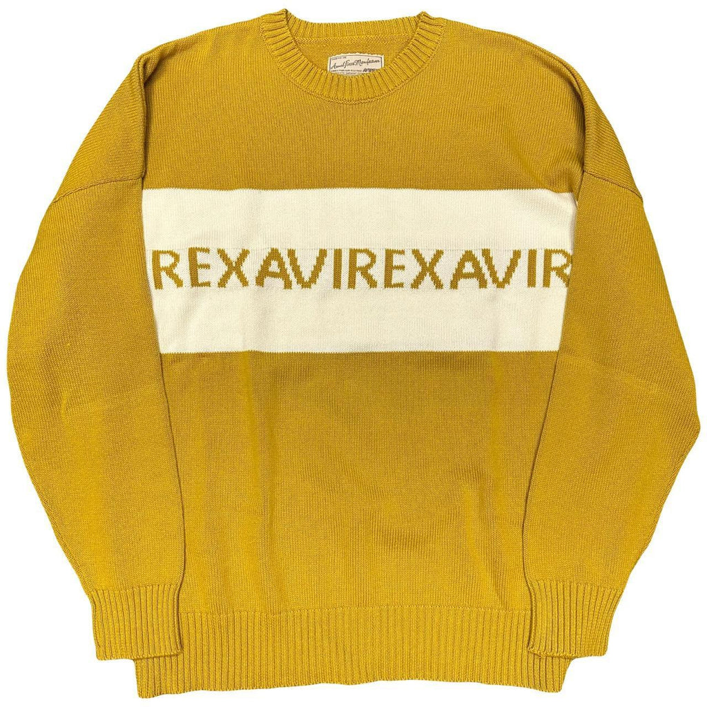 Avirex Spellout Crewneck Sweatshirt In Beige ( L ) – 1036 Emporium