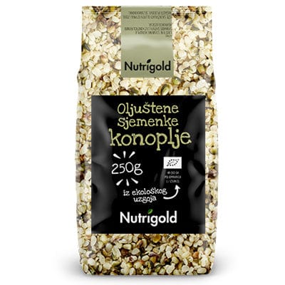 BIO Konopljine sjemenke oljuštene 250g Nutrigold