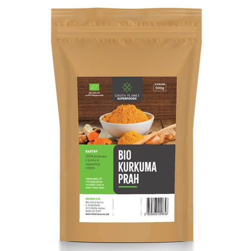 Bio kurkuma prah Green Planet Superfoods 500g