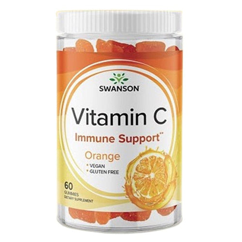 Gumeni bomboni s vitaminom C za odrasle Swanson - naranča 60kom