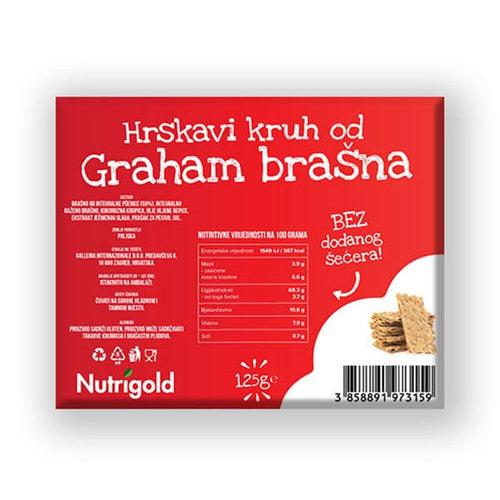 Hrskavi kruh od grahama 125g Nutrigold