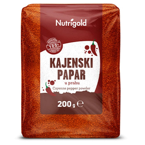 Kajenski papar prah 200g Nutrigold