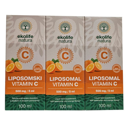 Liposomalni vitamin C naranča Ekolife Natura 300ml (3x100ml)