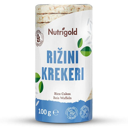 Rižini krekeri natural 100g Nutrigold