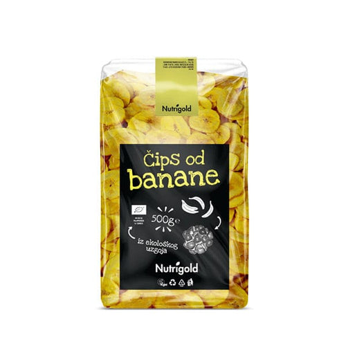 BIO Čips od banane 500g Nutrigold