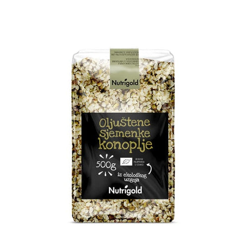 BIO Konopljine sjemenke oljuštene 500g Nutrigold