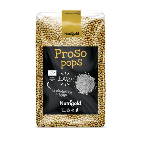 BIO Proso pops 100g Nutrigold