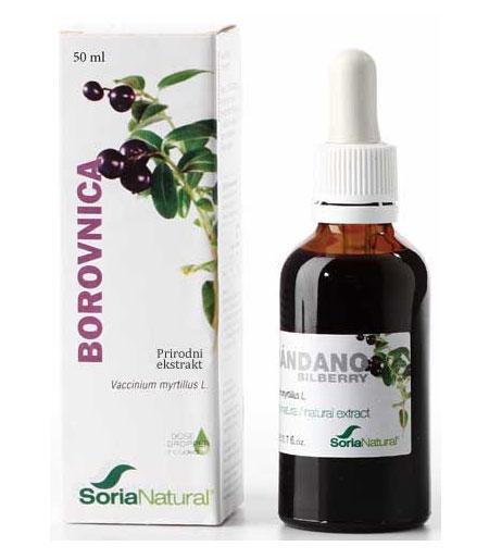 Borovnica bezalkoholni ekstrakt Soria Natural 50ml