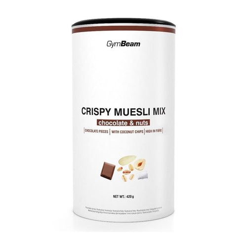 Crispy Muesli Mix čokolada - orašasti plodovi GymBeam 420g