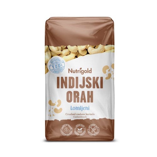 Indijski oraščić sirov - lomljeni 750g Nutrigold