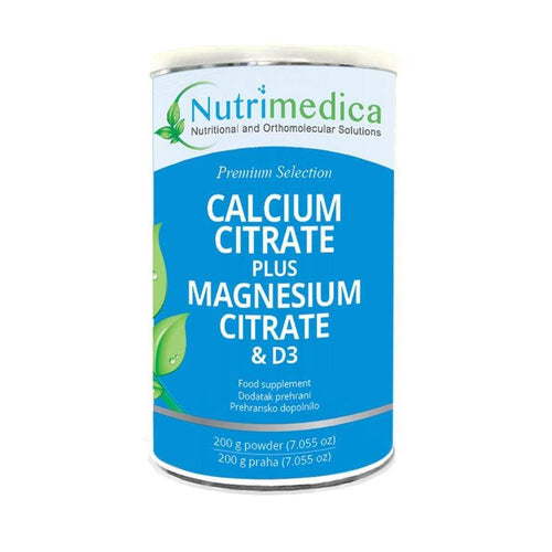 Kalcij citrat s magnezij citratom i vitaminom D3 u prahu Nutrimedica 200g