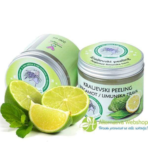 Kraljevski peeling bergamot/limunska trava Mala od lavande 200ml