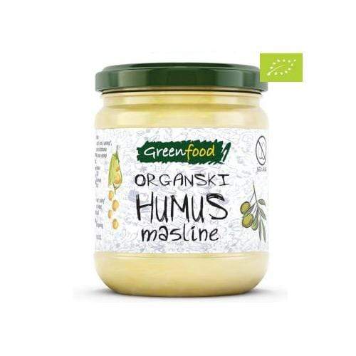 Organski humus s maslinama Greenfood 280g