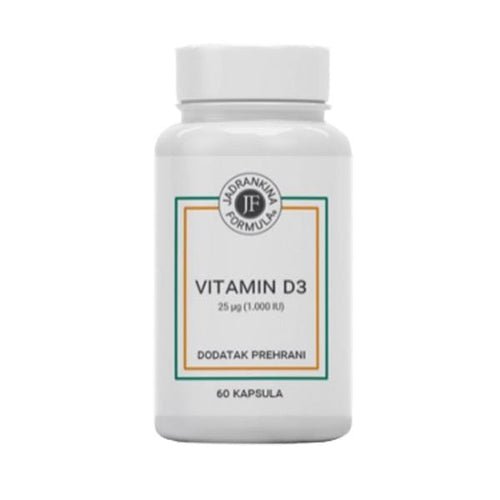 Vitamin D 25µg Jadrankina Formula 60 kapsula