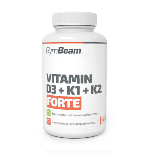Vitamin D3+K1+K2 Forte GymBeam 120 tableta