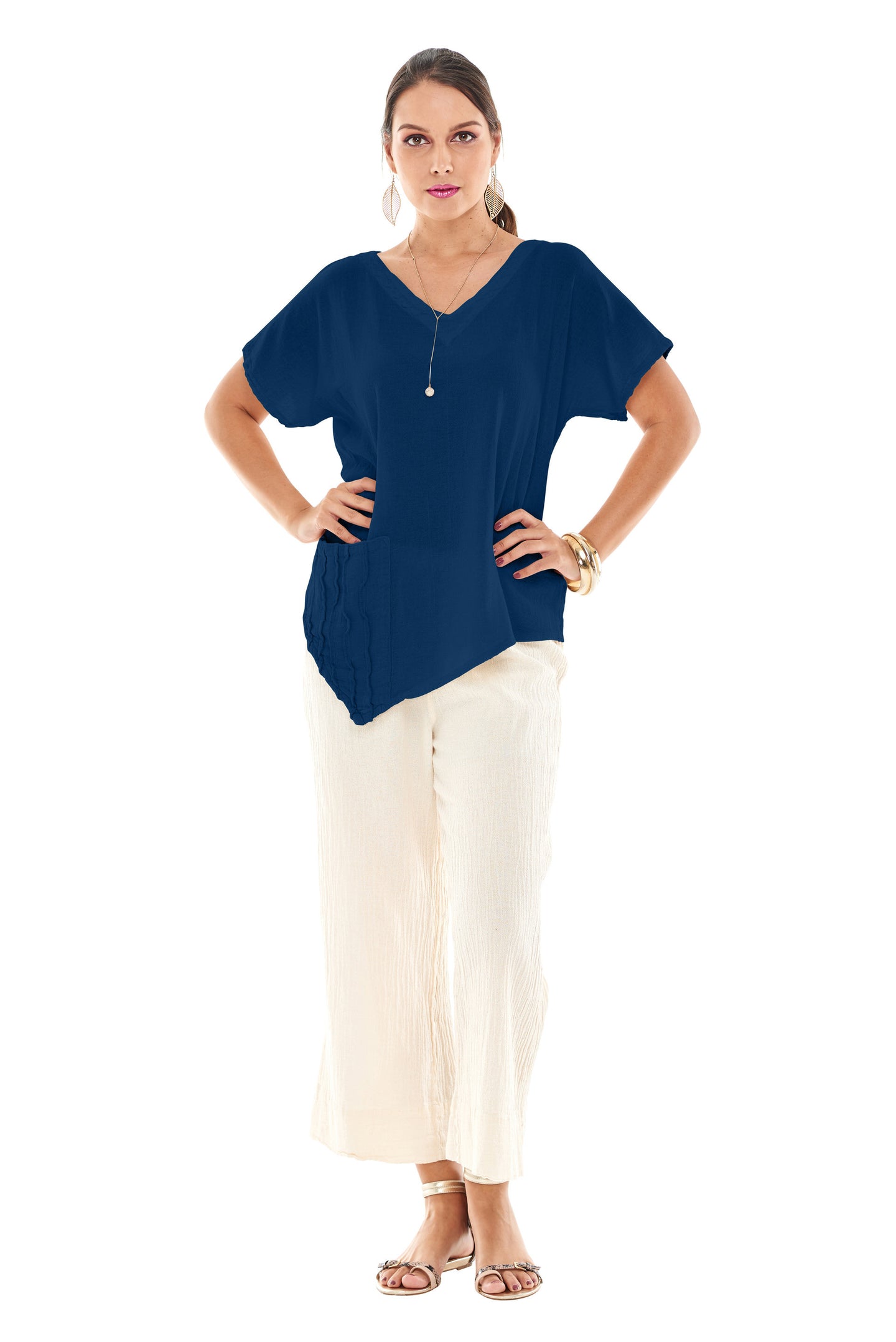 Gauze Arty Blouse, Lagenlook Tunic