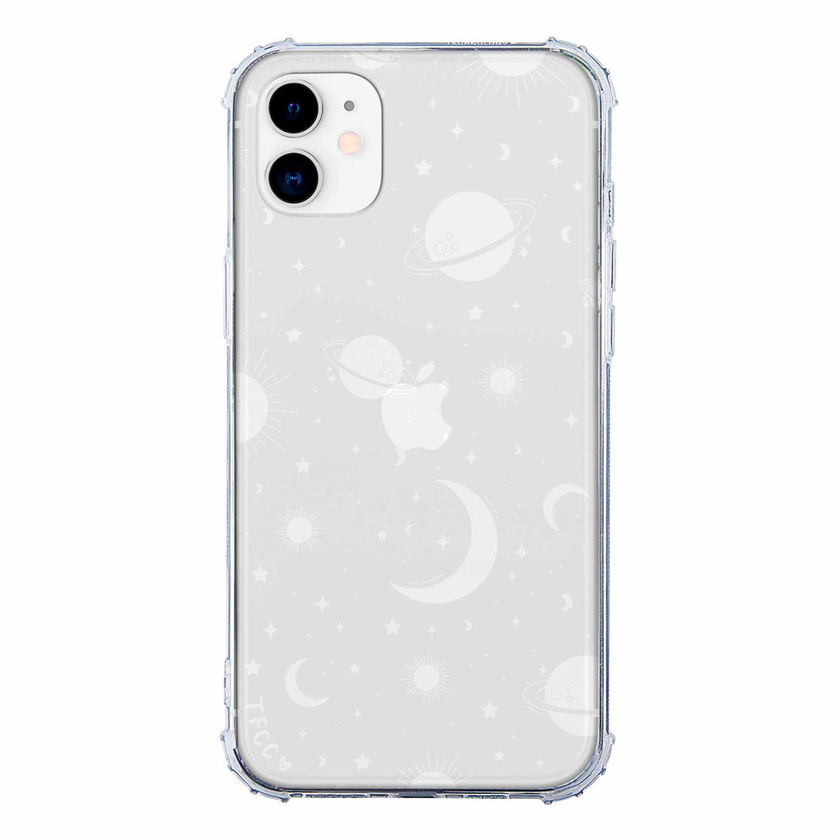 LoveCases White Stars And Moons Gel Case - For iPhone 14 Pro
