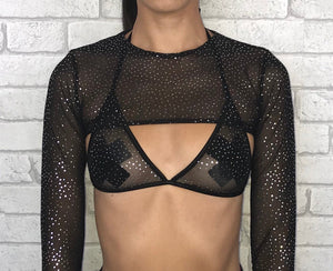 fishnet extreme crop top