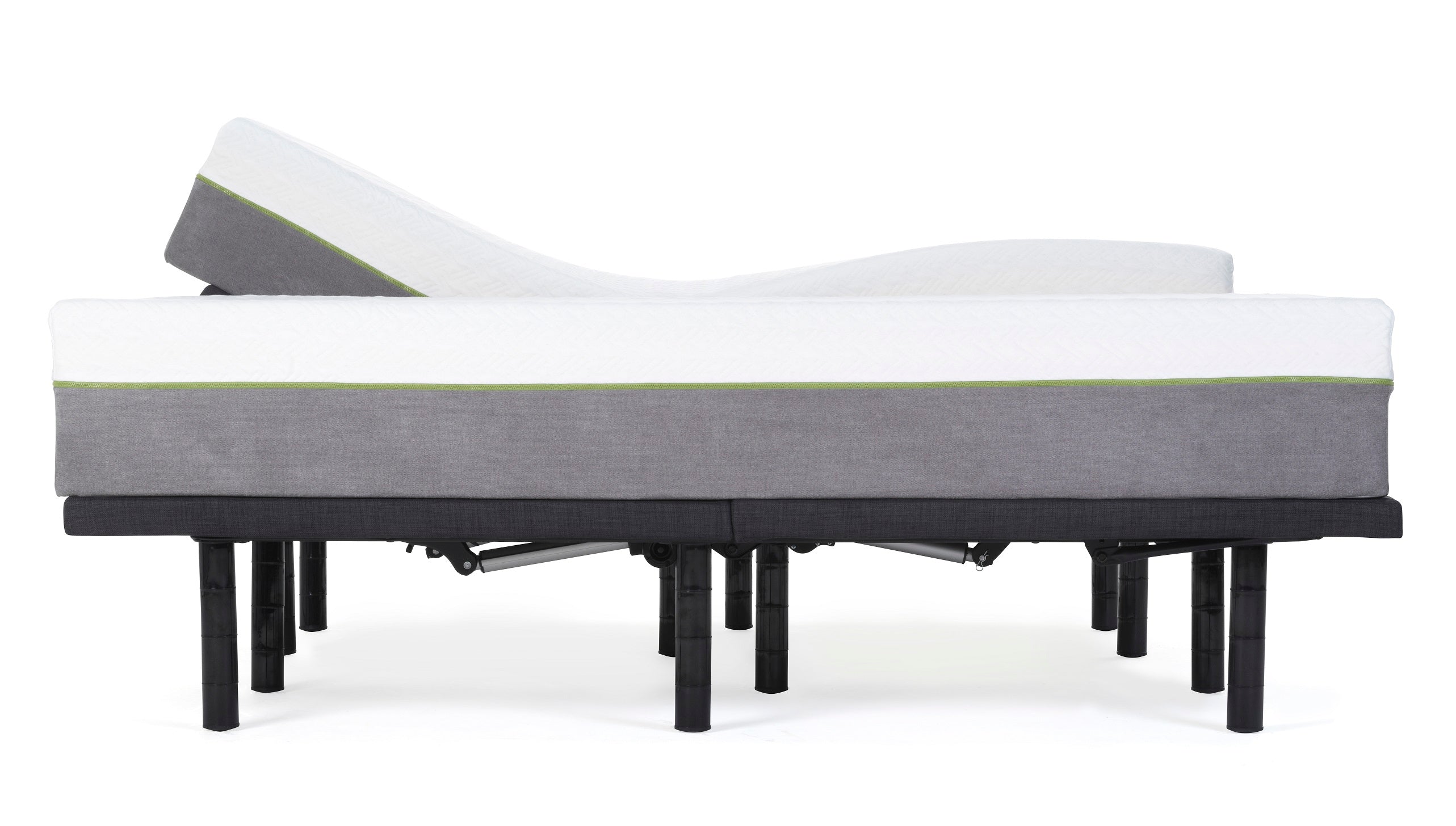 12" Copper Memory Foam Mattress with Adjustable Base Set