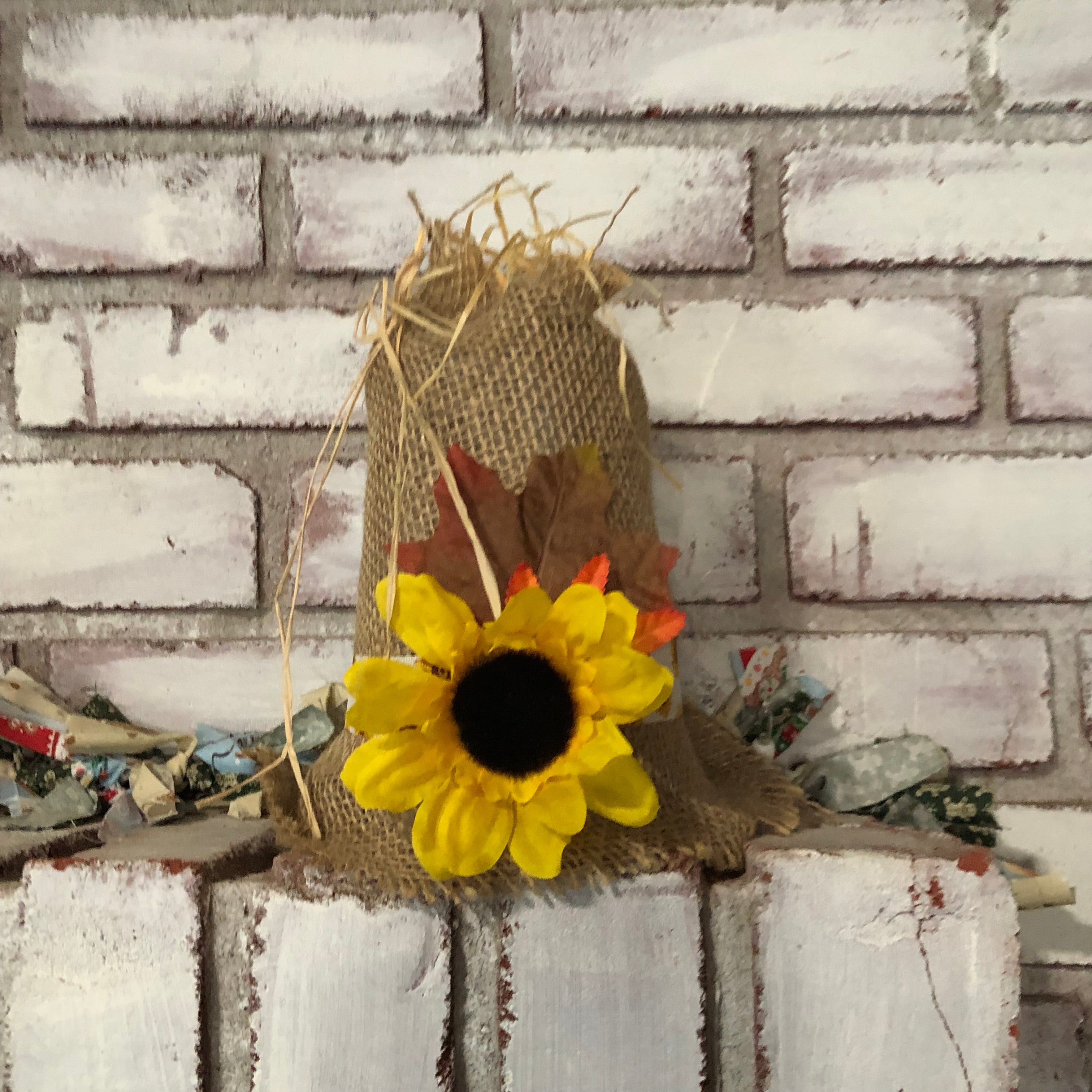 Fall Lighted Scarecrow Hat
