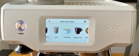 Touch screen on Barista Touch