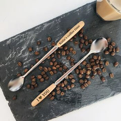 personalised latte spoon