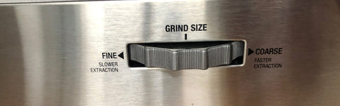 Setting the grind size on a Barista Express