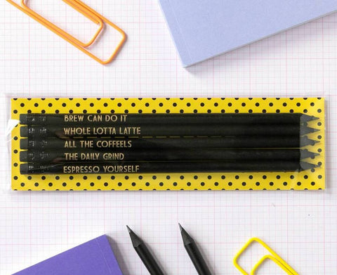 Coffee Lover Pencils - Nice presentation option