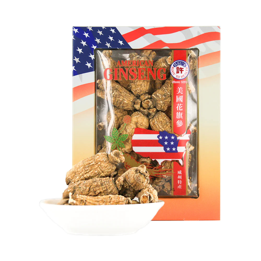 *** 許氏花旗參(西洋參)圓短大號American Ginseng Short L. 4oz