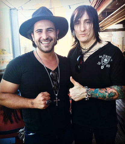 Richard Fortus Guns N Roses and Anthony Troiano Guns N Roses AJT Jewellery