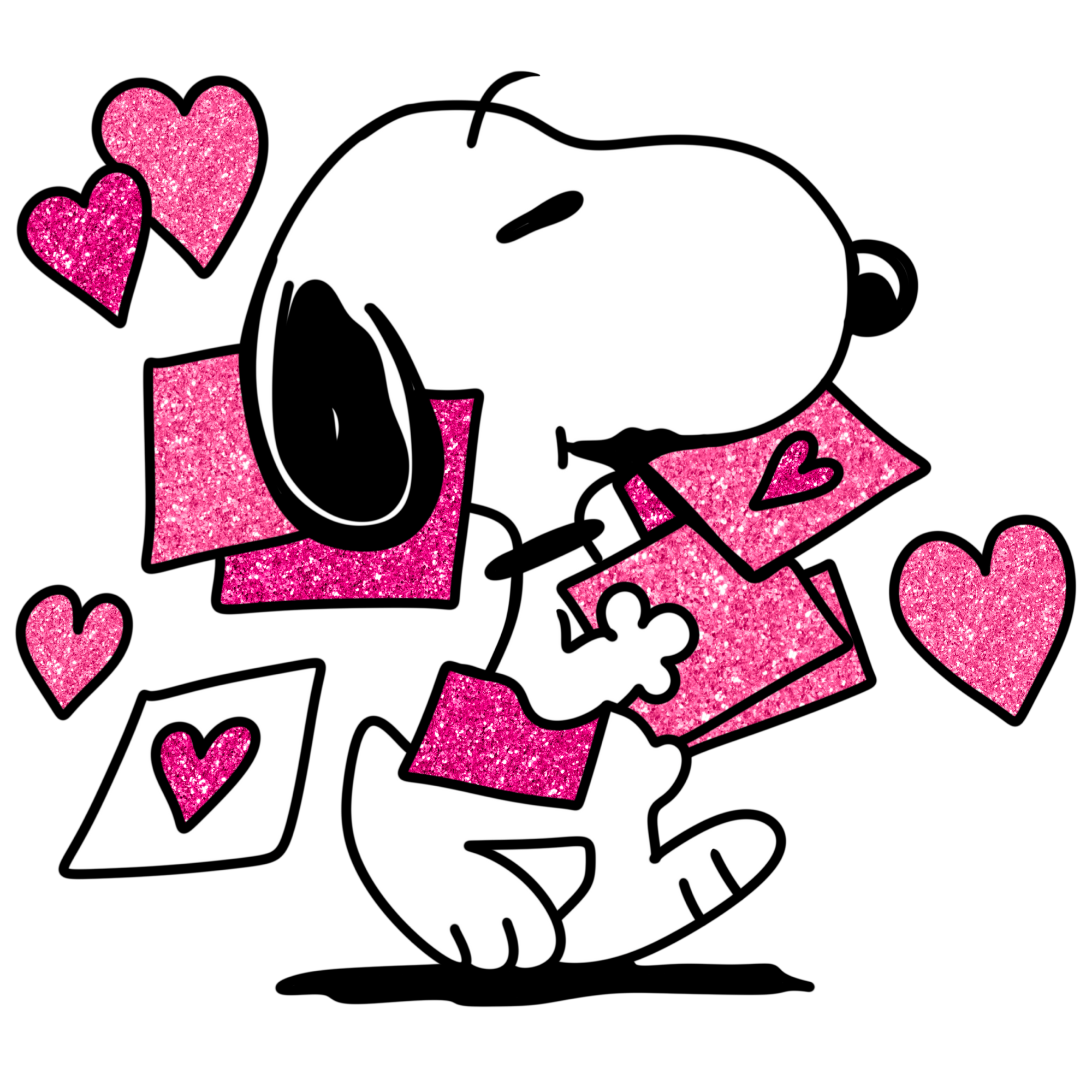 Snoopy Happy Valentine's Day Charlie Brown Iron On Transfer #22 - Divine  Bovinity Design