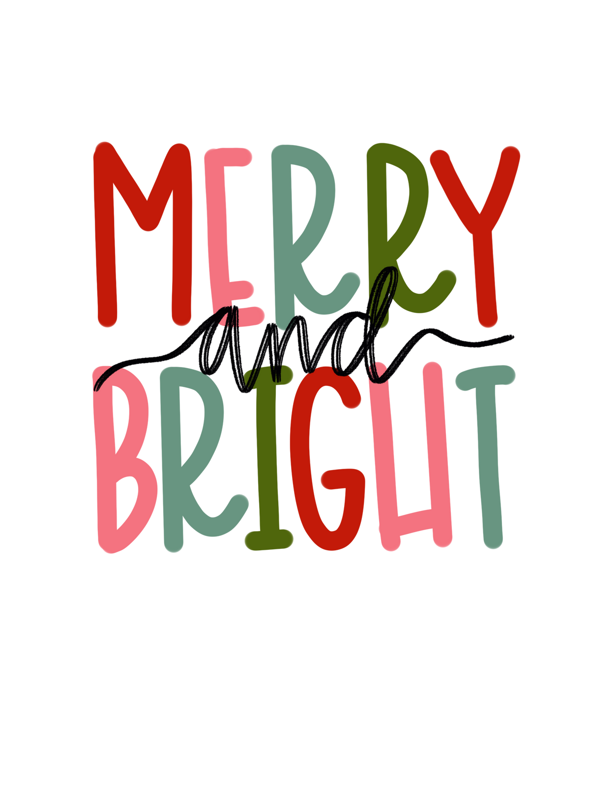 MERRY AND BRIGHT DTF - Direct Vinyl Supply