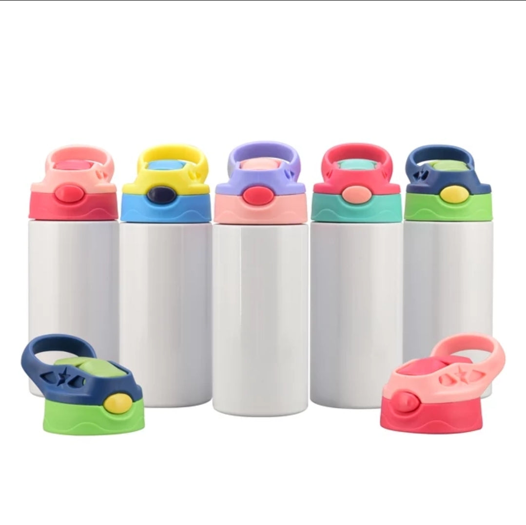 8 oz kids bottle straight sublimation tumbler template