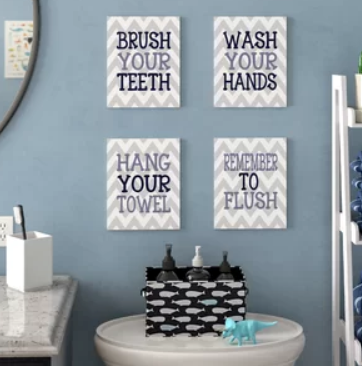 wall art for bathroom