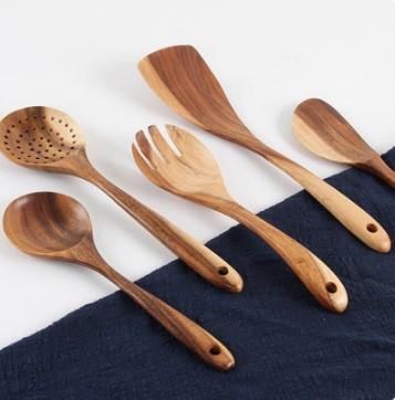 various wooden spoons