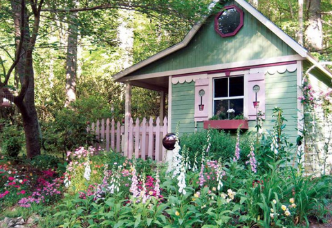 cool practical sloped roof she shed