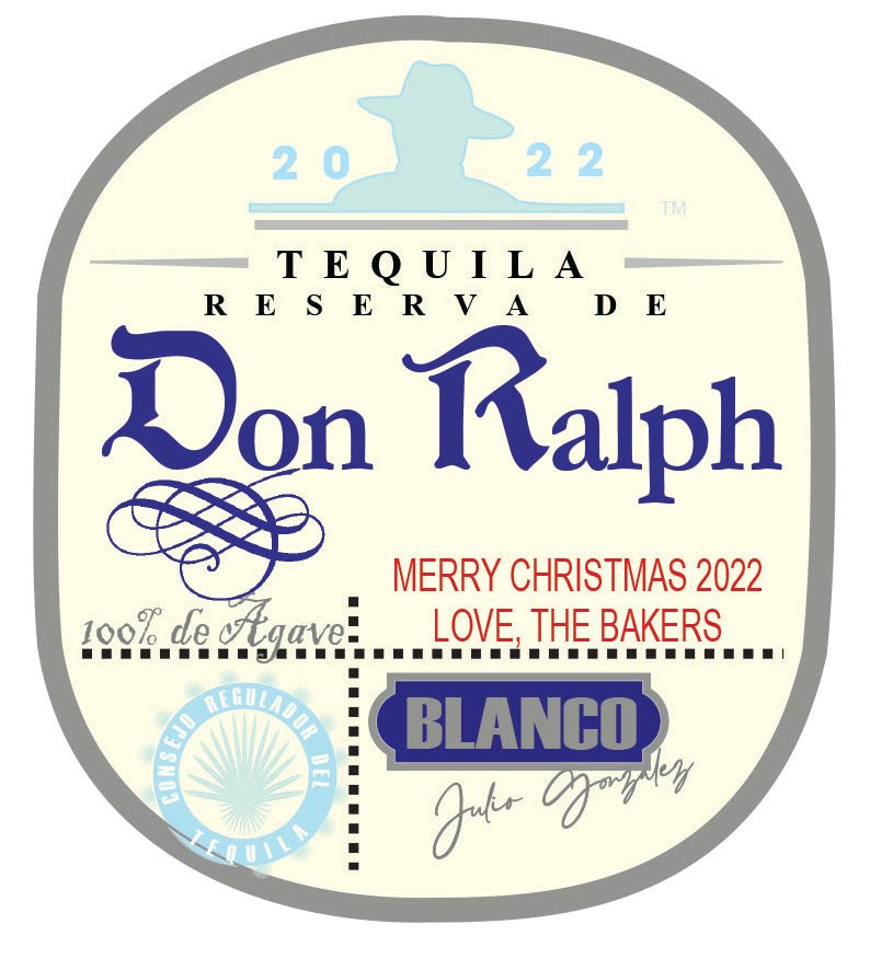 Personalized Don Julio Tequila Christmas Labels Labelyourlife