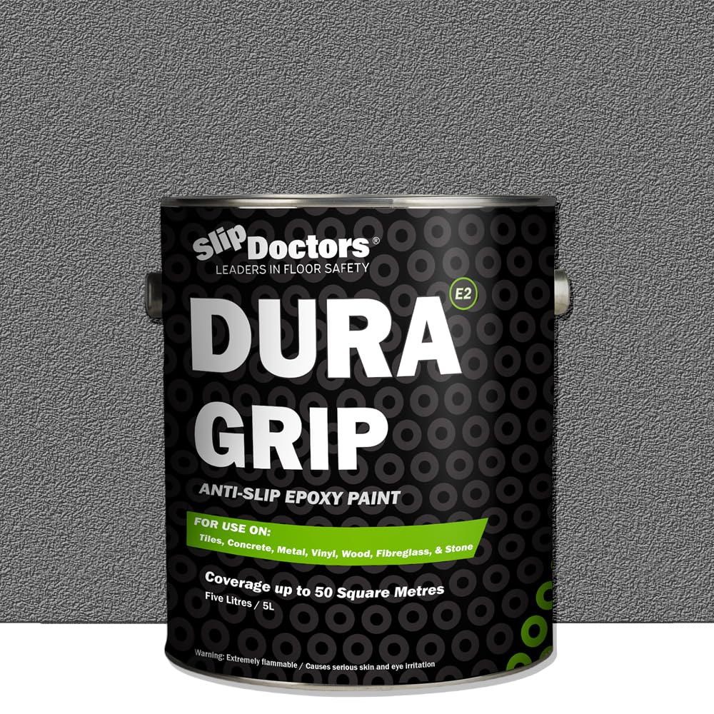 SLIP DOCTORS Dura Grip 1 gal. Light Gray Semi-Gloss Epoxy Non-Slip